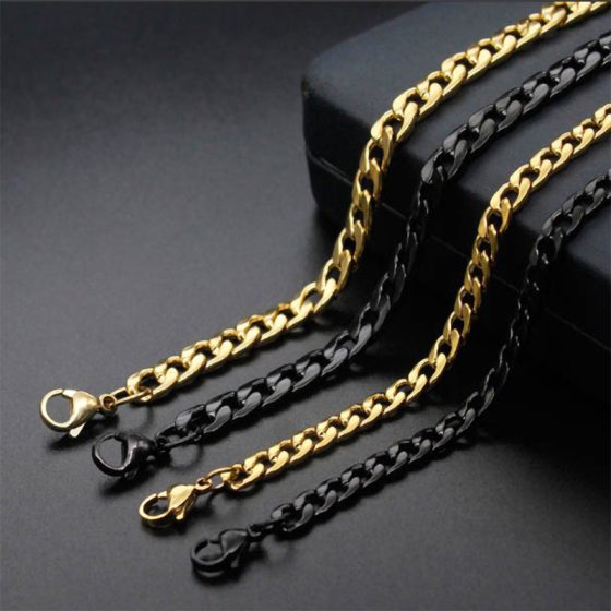 Stainless steel 18K gold-plated double-layer necklace for women's fashion trend necklace
