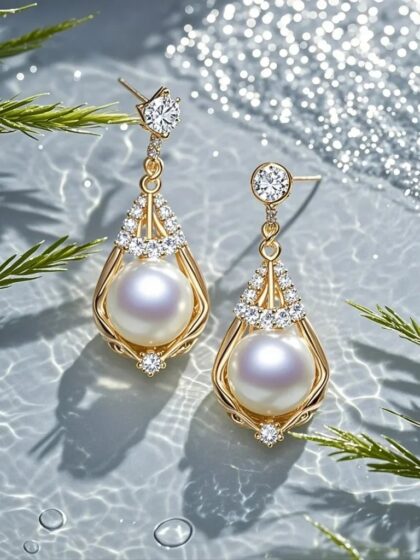 Dewdrop · Pearl Earrings