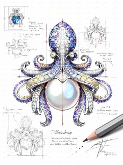 Ocean-themed personalized accessories design