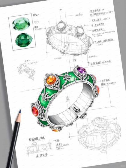 Jade bracelet design