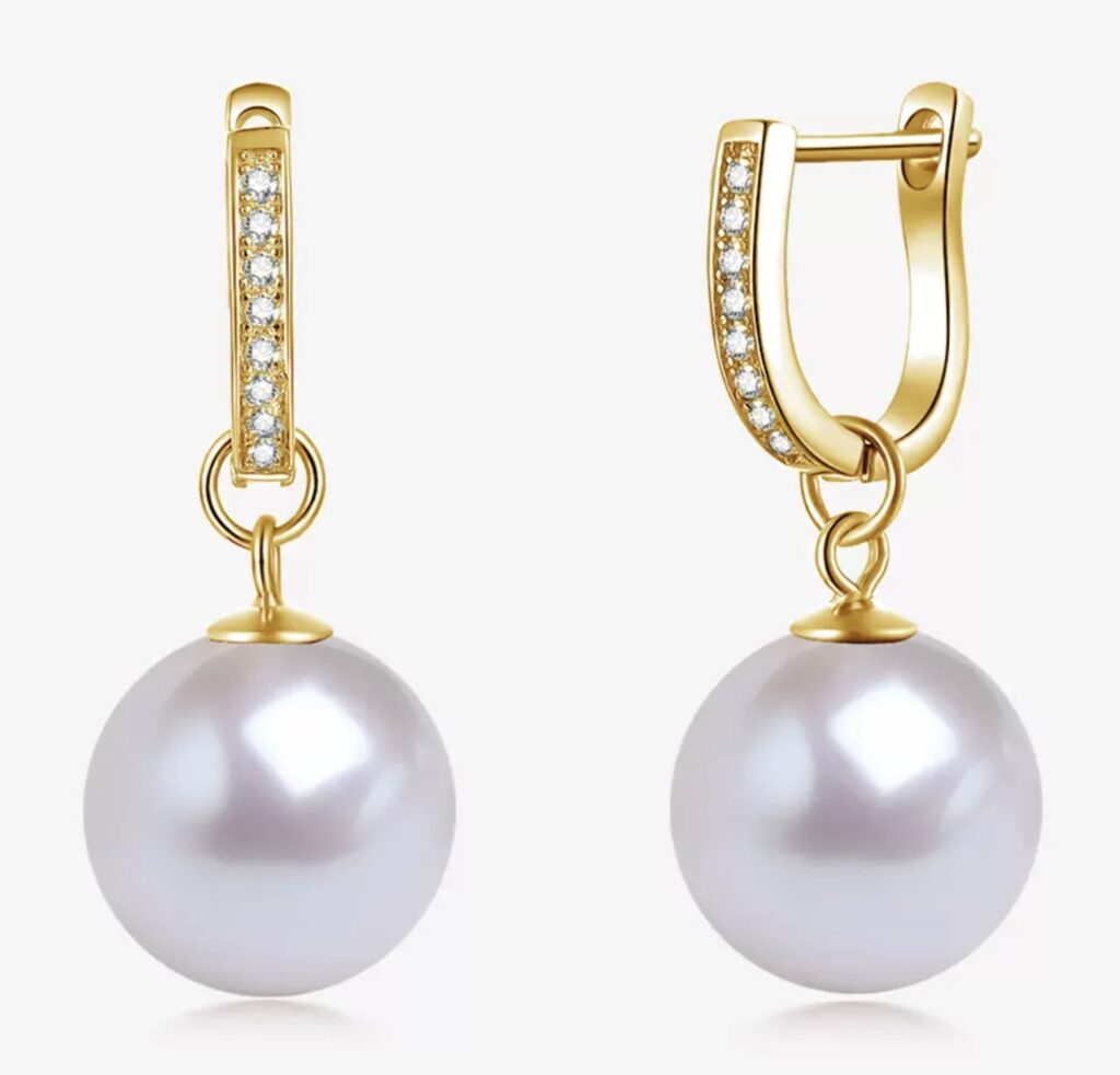 Жемчужные серьги, retro fashion, women’s pearl earrings, Серьги