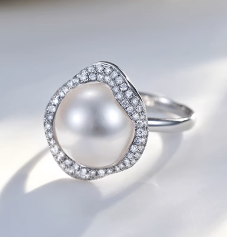 S925 Silver Pearl Ring Jewelry in Stock